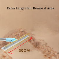 Carpet Rake Pet Hair Remover Set Pet Hair Removal Tool Telescopic Handle Rug Rake for Dog Cat Hair 180° Rotation Carpet Shave